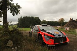 Thierry Neuville demonstreert, Jos verstappen controleert