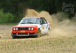 Mats vd Brand met BMW M3 in Ypres Historic