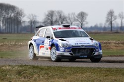 Bob de Jong topfavoriet met Hyundai i20 R5 in GTC Rally